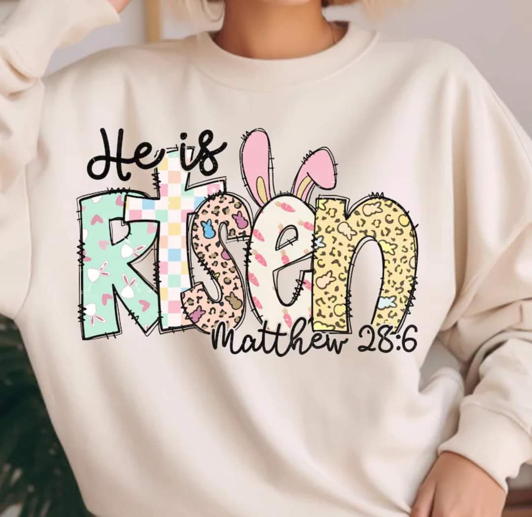 Easter He Is Risen Tee