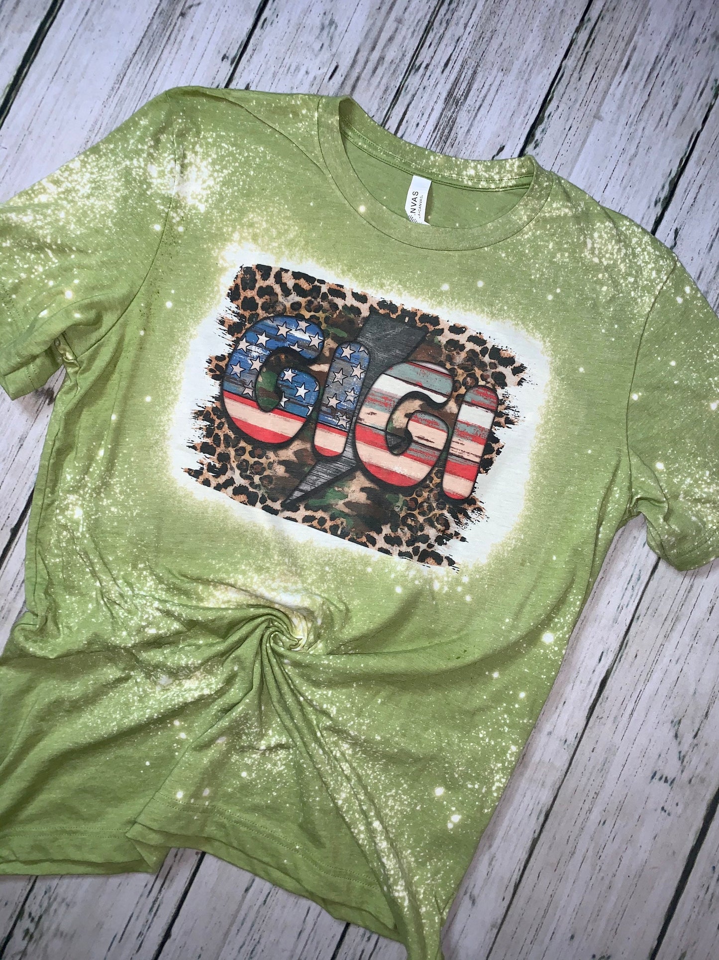 Mama, Mini, Gigi, Nana, Auntie American Flag Tee