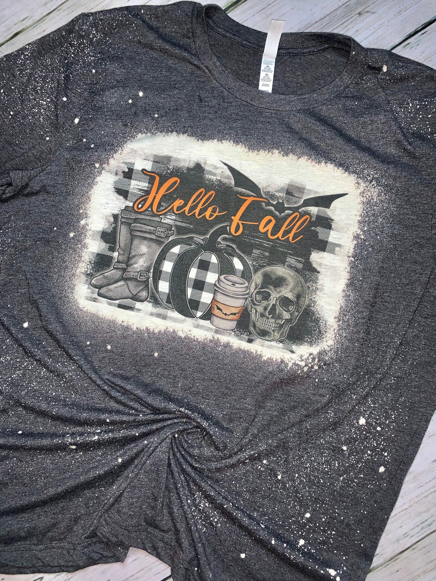 Hello Fall Bleached Tee