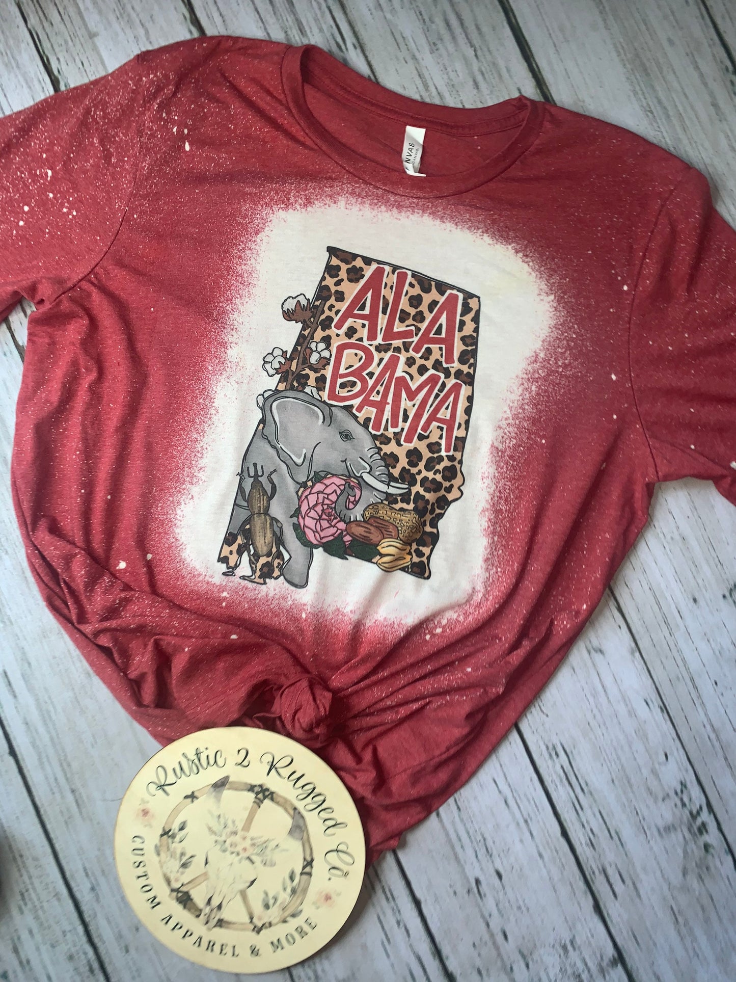 Alabama State Bleached Tee