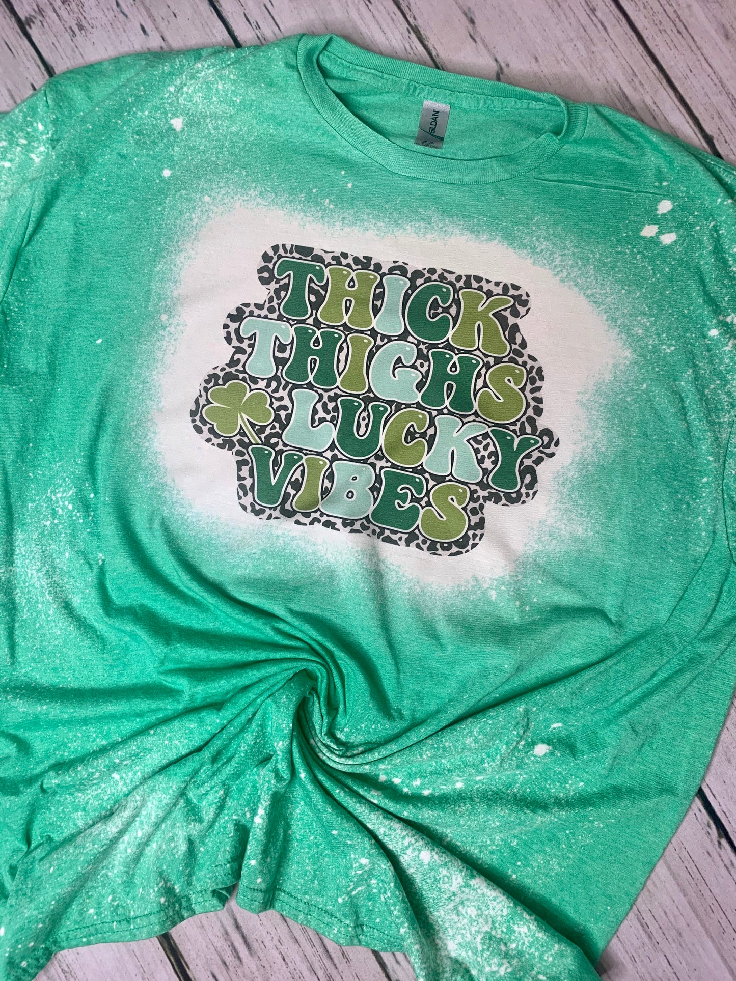 Thick Thighs & Lucky Vibes St Patricks Day Tee