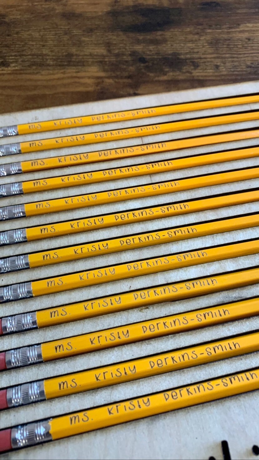 Engraved #2 Pencils
