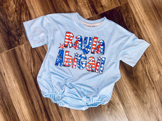 Red White & Blue Alpha Custom Tee