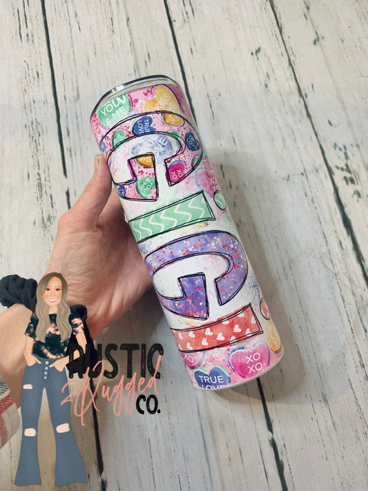 Gigi Valentines 20oz Skinny Tumbler