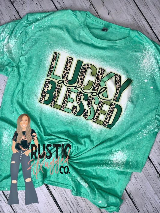 Lucky and Blessed St Patricks Day Tee