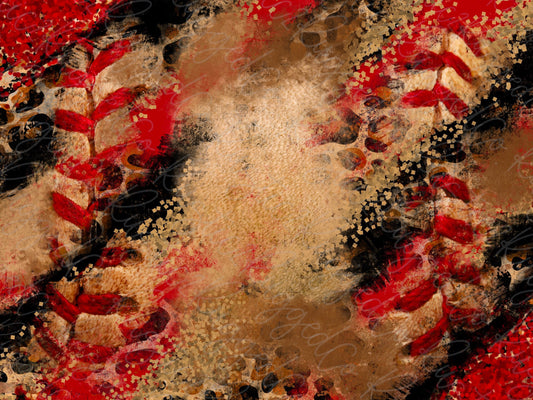 Baseball Leopard Tumbler Wrap PNG