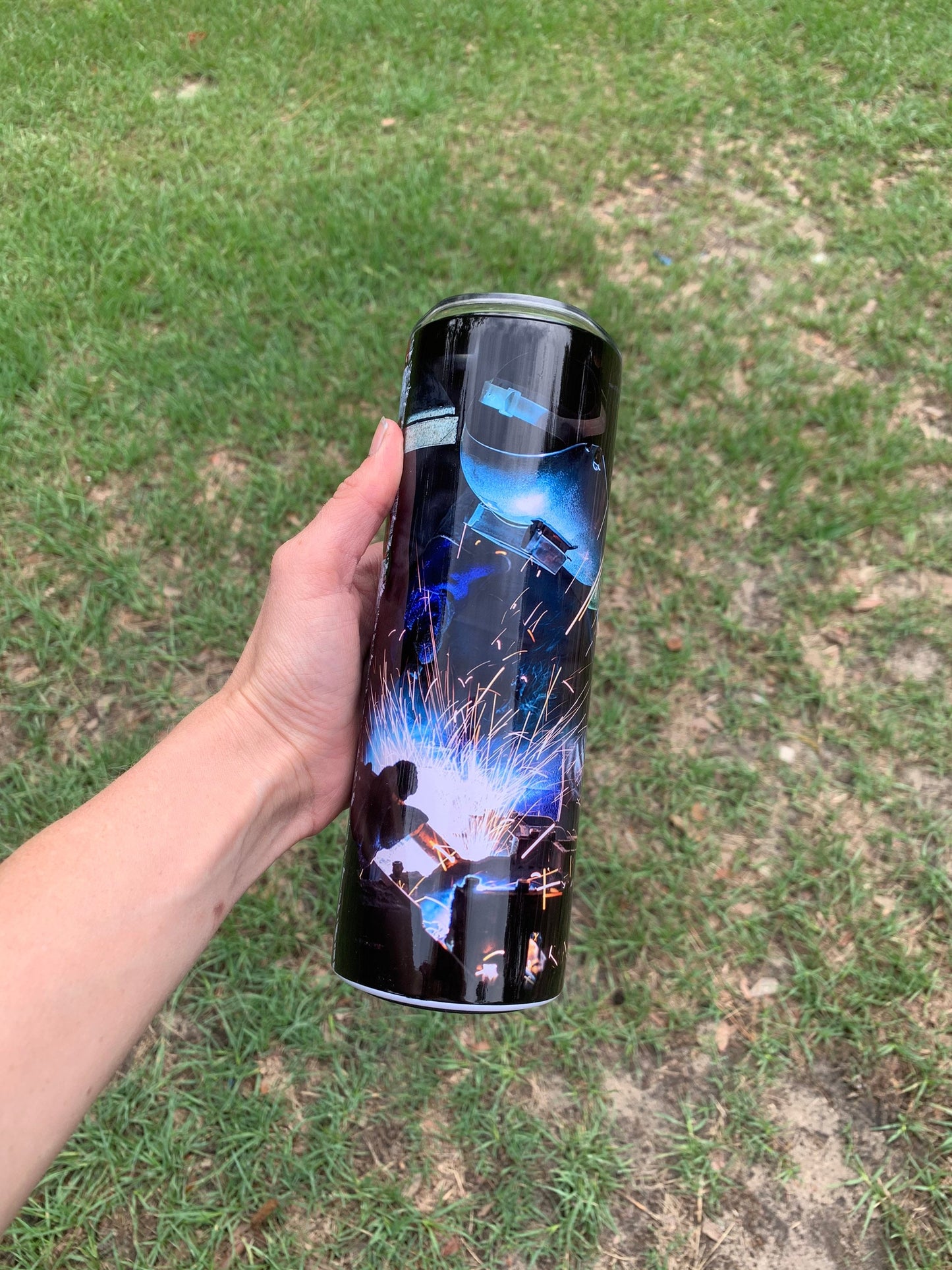 Welders American Flag Tumbler
