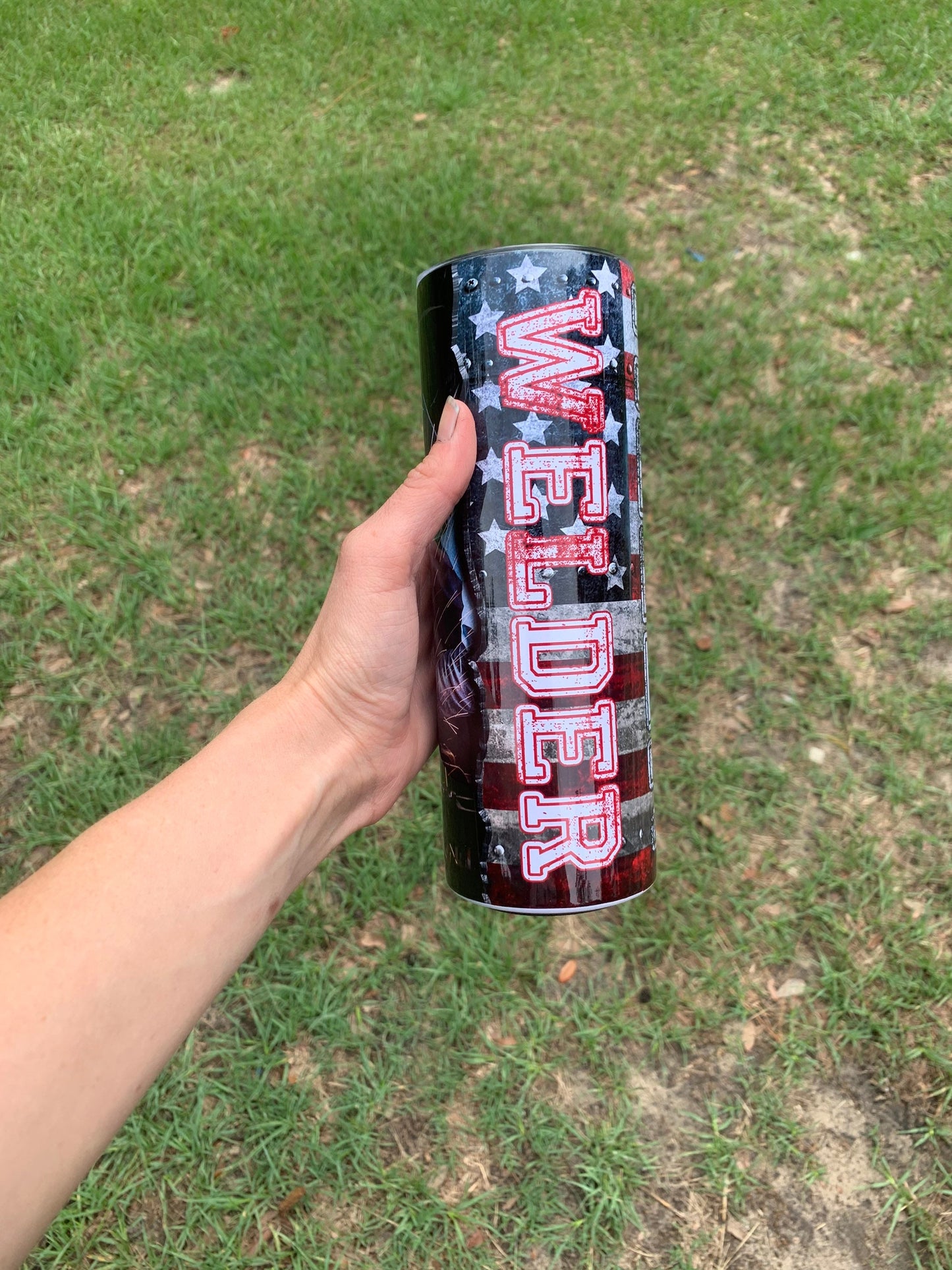 Welders American Flag Tumbler
