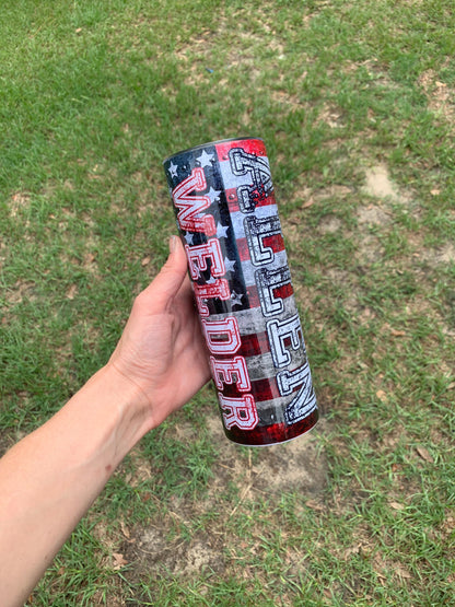 Welders American Flag Tumbler