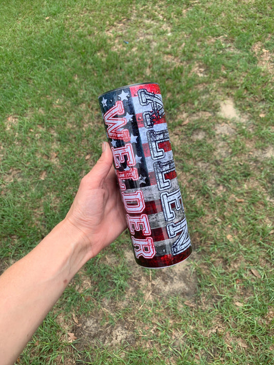 Welders American Flag Tumbler