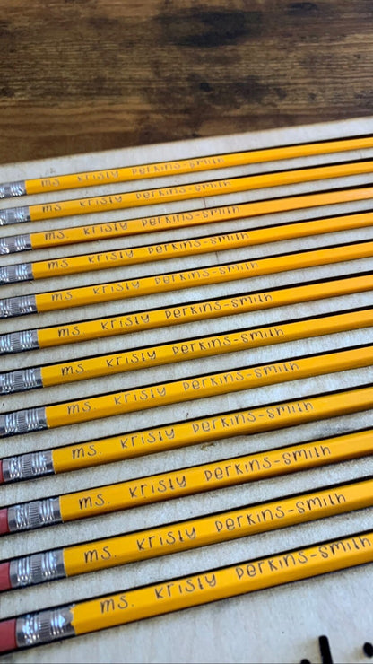 Engraved #2 Pencils