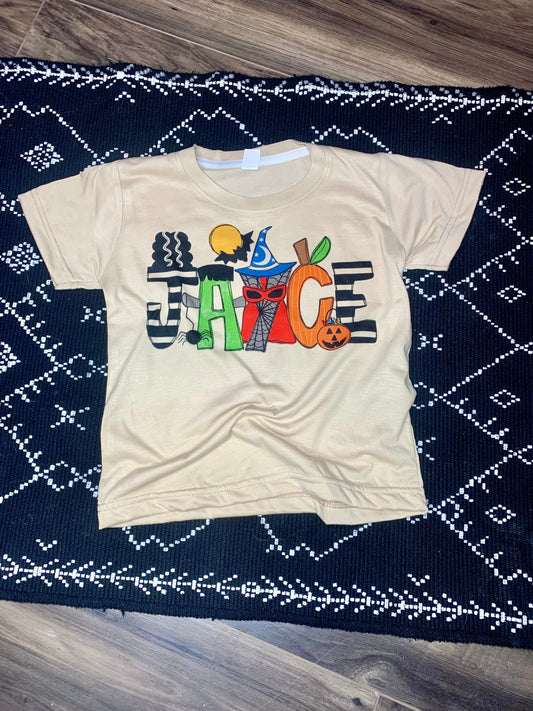 Halloween Theme Name Tee