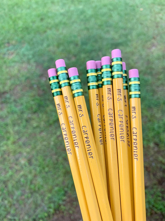 Engraved #2 Pencils