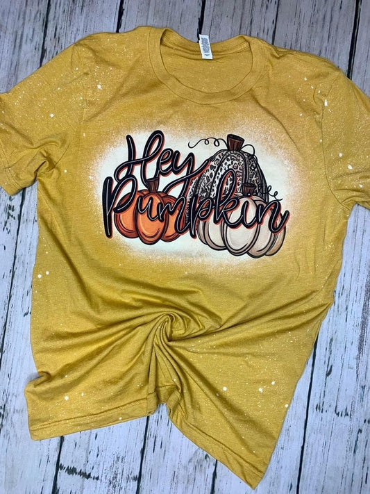 Hey Pumpkin Bleached Tee